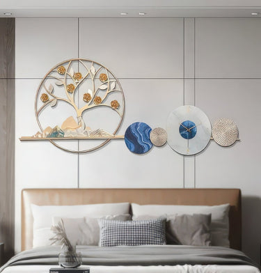 Tangerine Eclipse Wall Clock (59 x 24 Inches)